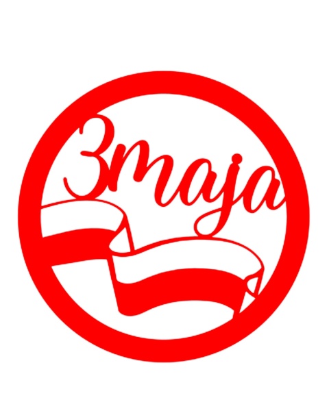 3 maja z flagą 1 Dekoracje z papieru 3 maja z flagą 1 Dekoracje z papieru