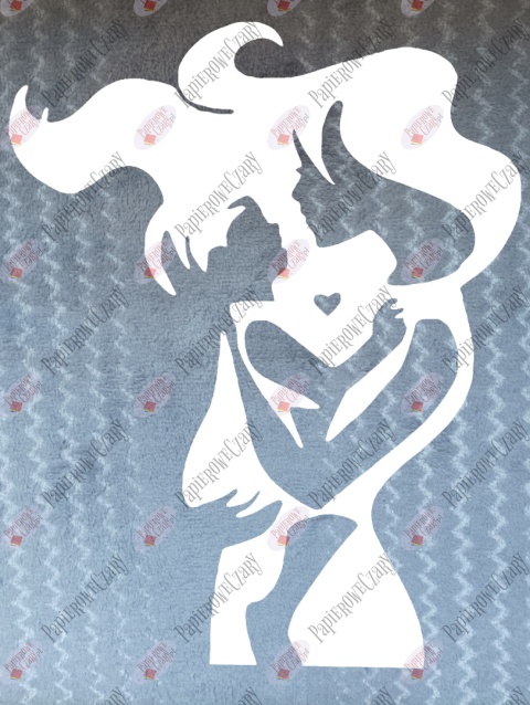 Mama z dzieckiem 2 Dekoracje z papieru