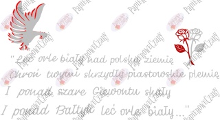 Zestaw 34 "Leć orle..." Dekoracje z papieru