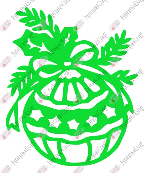 Bombka 1 Dekoracje z papieru