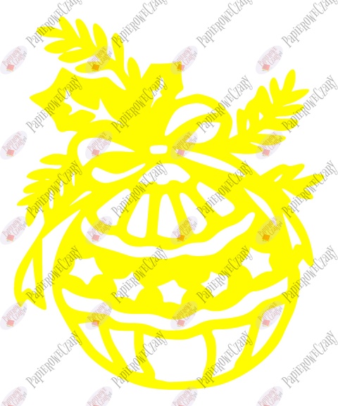 Bombka 1 Dekoracje z papieru