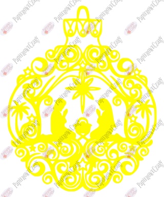 Bombka 2 Dekoracje z papieru