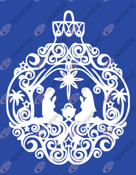 Bombka 2 Dekoracje z papieru