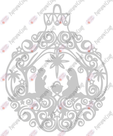 Bombka 2 Dekoracje z papieru