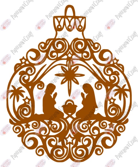 Bombka 2 Dekoracje z papieru