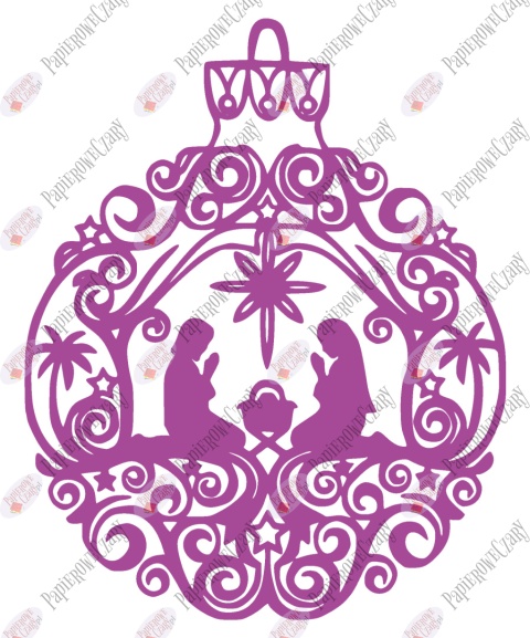 Bombka 2 Dekoracje z papieru