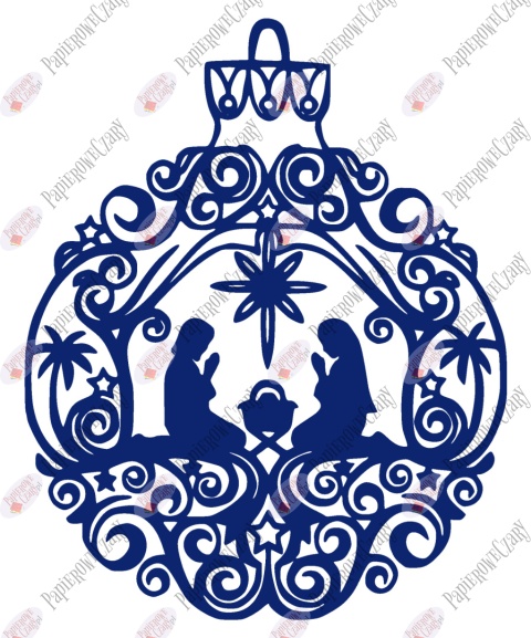 Bombka 2 Dekoracje z papieru