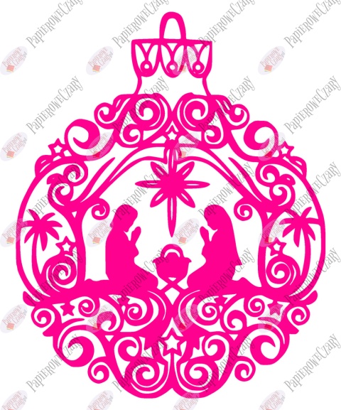 Bombka 2 Dekoracje z papieru