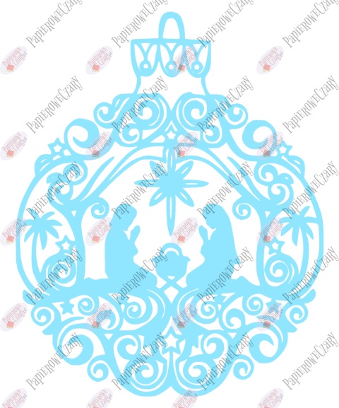 Bombka 2 Dekoracje z papieru