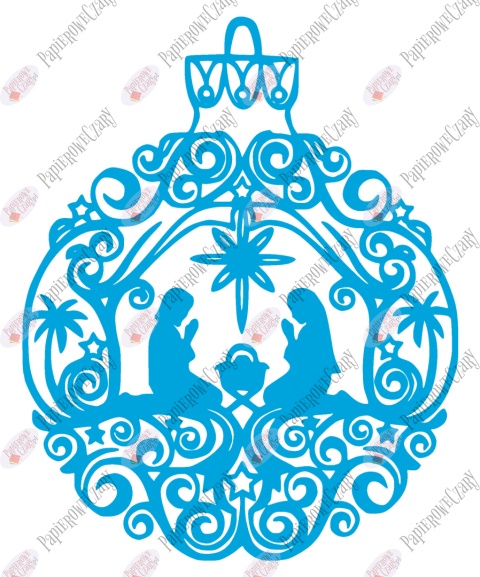 Bombka 2 Dekoracje z papieru