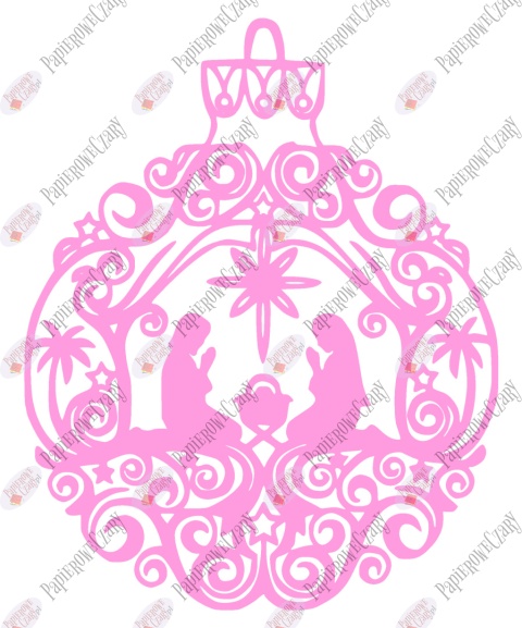 Bombka 2 Dekoracje z papieru