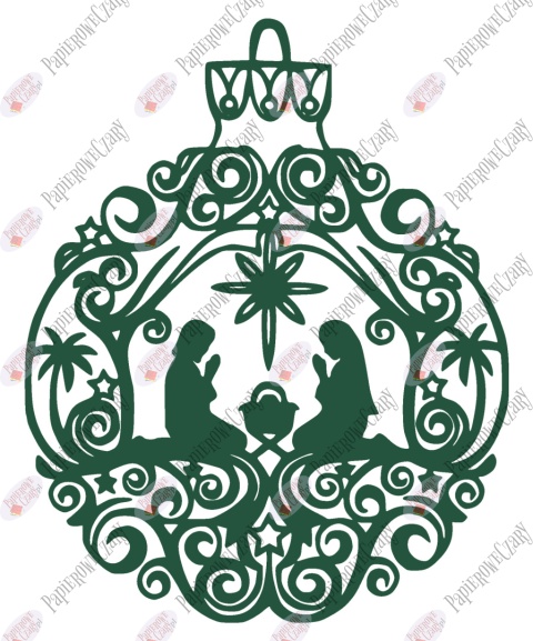 Bombka 2 Dekoracje z papieru