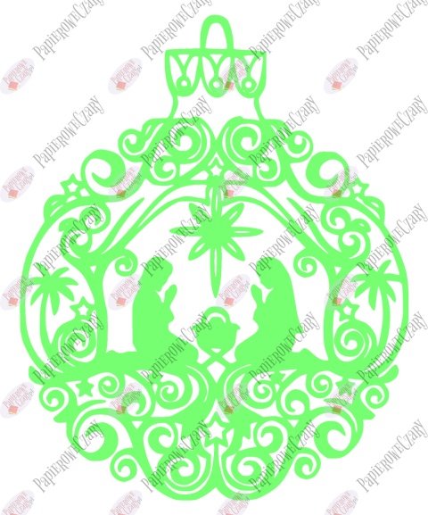 Bombka 2 Dekoracje z papieru