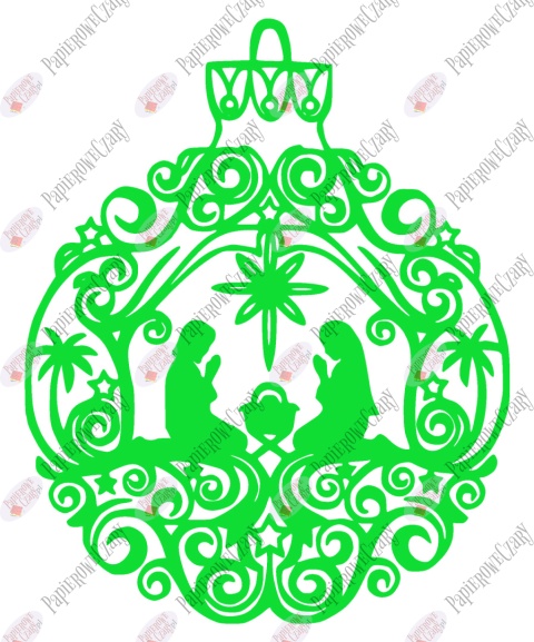 Bombka 2 Dekoracje z papieru