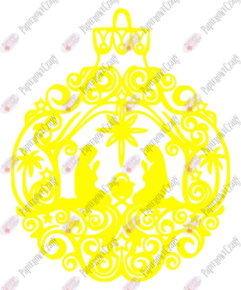 Bombka 2 Dekoracje z papieru