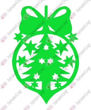 Bombka 3 Dekoracje z papieru