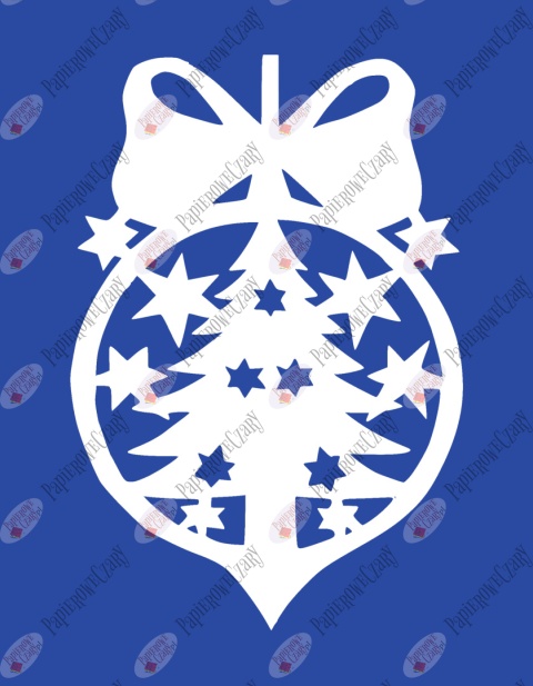 Bombka 3 Dekoracje z papieru