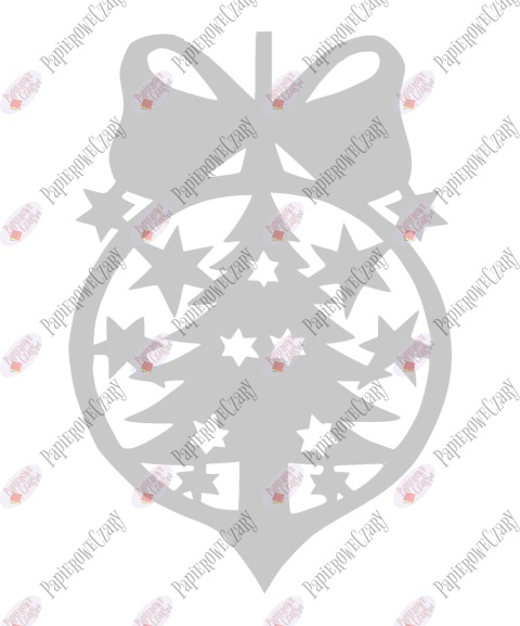 Bombka 3 Dekoracje z papieru