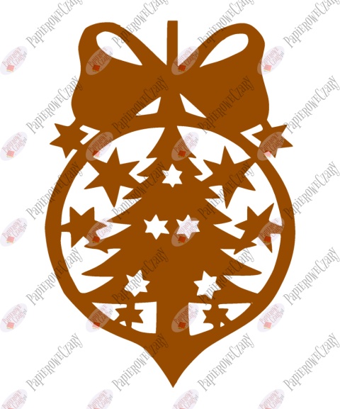 Bombka 3 Dekoracje z papieru