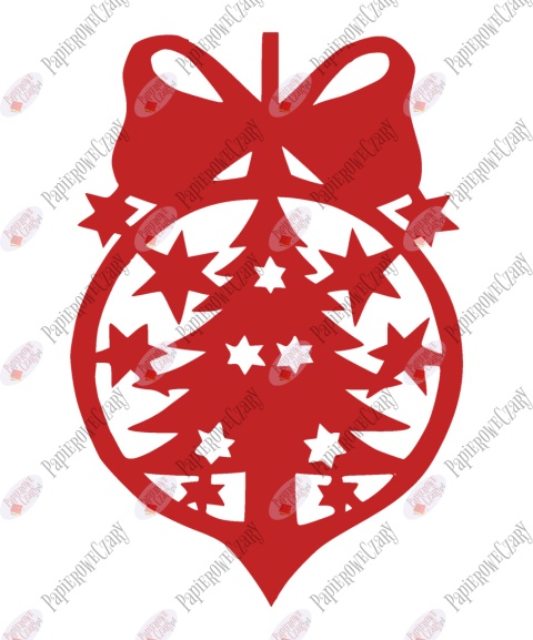 Bombka 3 Dekoracje z papieru