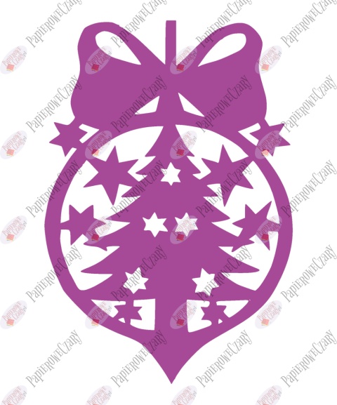 Bombka 3 Dekoracje z papieru