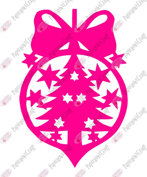 Bombka 3 Dekoracje z papieru