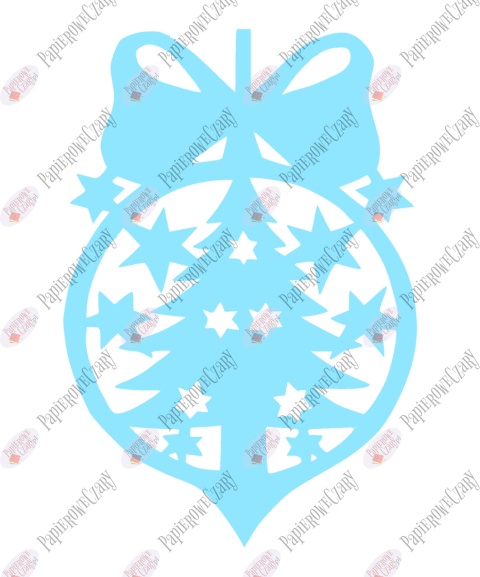 Bombka 3 Dekoracje z papieru