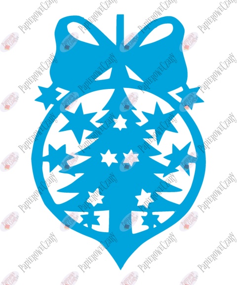 Bombka 3 Dekoracje z papieru