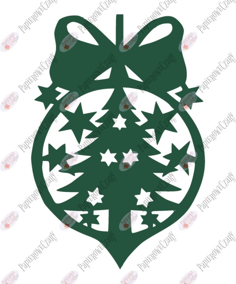 Bombka 3 Dekoracje z papieru