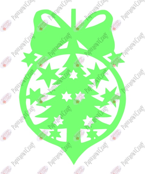 Bombka 3 Dekoracje z papieru