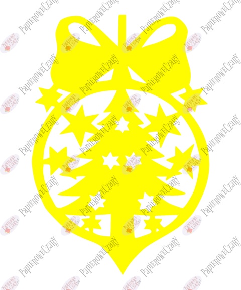 Bombka 3 Dekoracje z papieru