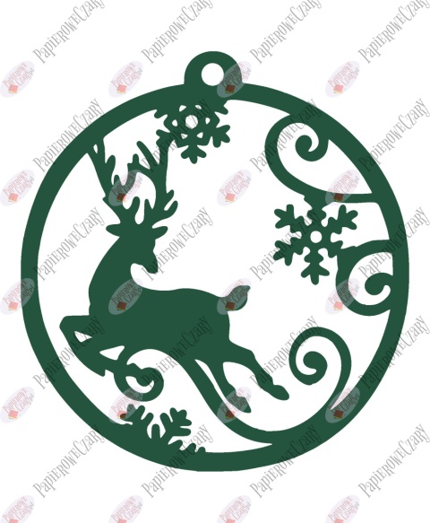 Bombka 8 Dekoracje z papieru