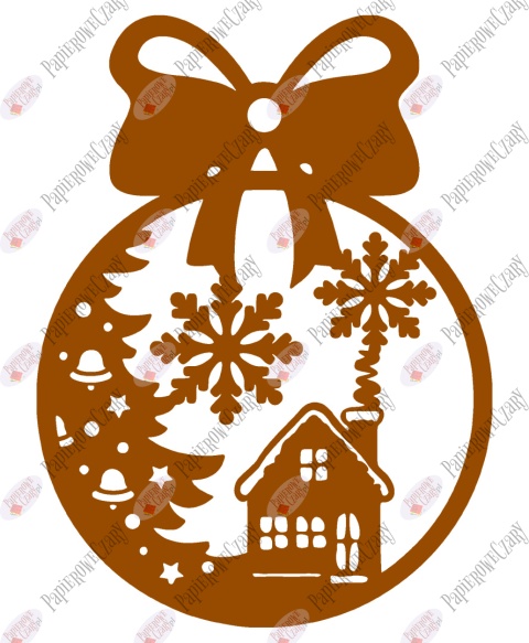 Bombka 5 Dekoracje z papieru