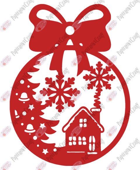 Bombka 5 Dekoracje z papieru