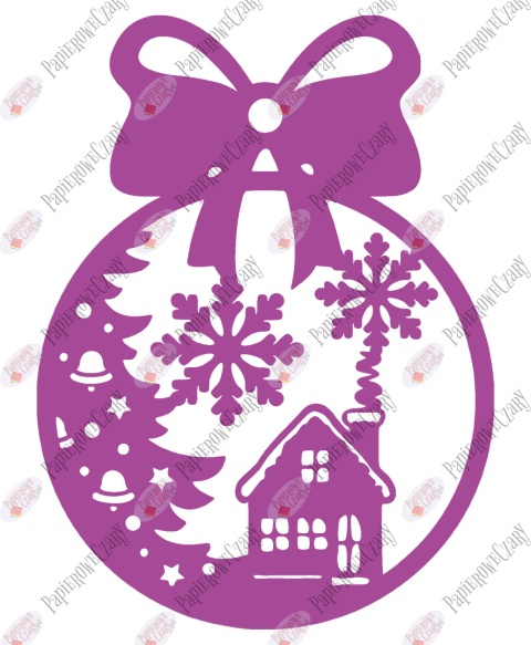 Bombka 5 Dekoracje z papieru