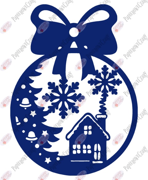 Bombka 5 Dekoracje z papieru