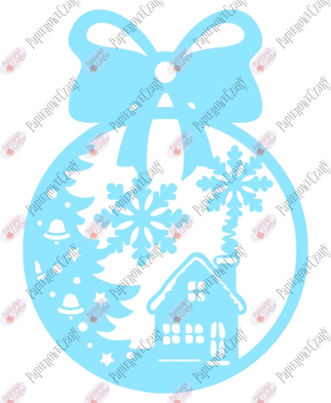 Bombka 5 Dekoracje z papieru