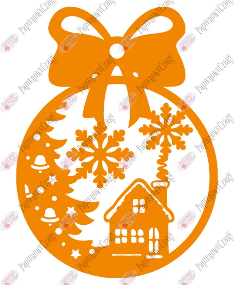 Bombka 5 Dekoracje z papieru