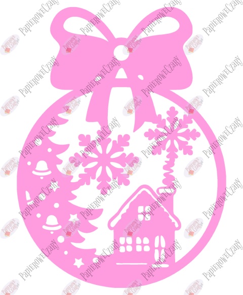 Bombka 5 Dekoracje z papieru