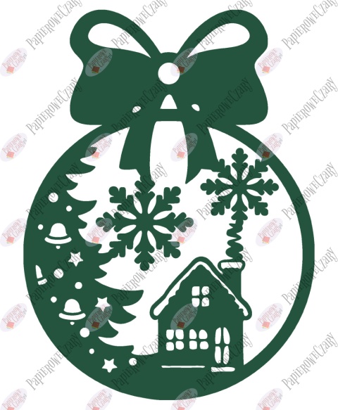 Bombka 5 Dekoracje z papieru