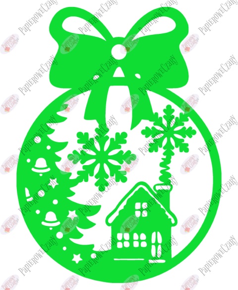 Bombka 5 Dekoracje z papieru