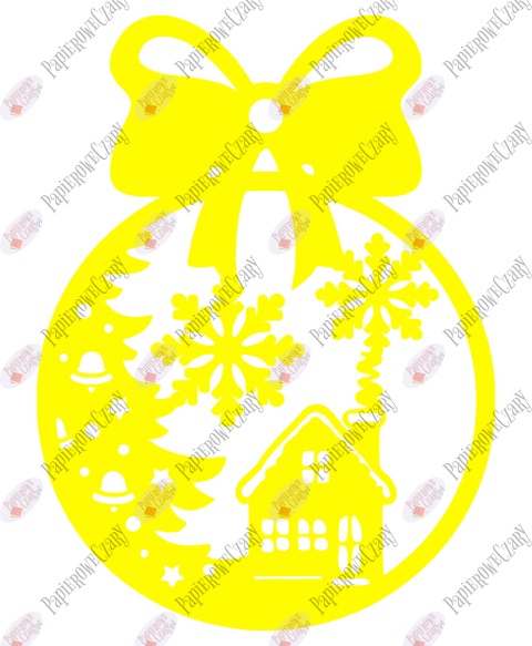 Bombka 5 Dekoracje z papieru