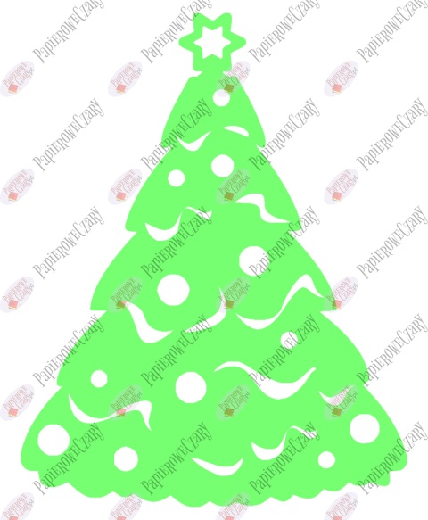 Choinka 3 Dekoracje z papieru