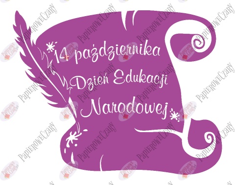 Zwój Dzień Edukacji Narodowej 1 Dekoracje z papieru