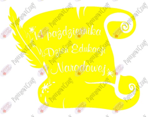 Zwój Dzień Edukacji Narodowej 1 Dekoracje z papieru