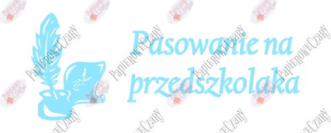 Zestaw 91 Pasowanie na przedszkolaka Ślubowanie Dekoracje z papieru