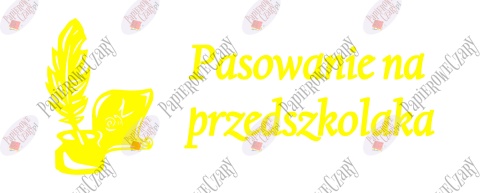Zestaw 91 Pasowanie na przedszkolaka Ślubowanie Dekoracje z papieru