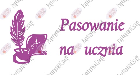Zestaw 93 Pasowanie na ucznia Ślubowanie Dekoracje z papieru