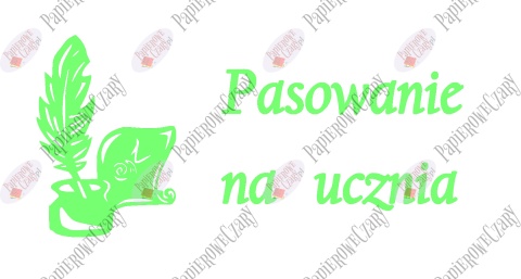 Zestaw 93 Pasowanie na ucznia Ślubowanie Dekoracje z papieru