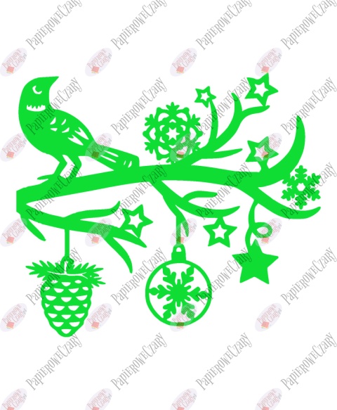 Gałąź zimowa 1 Dekoracje z papieru